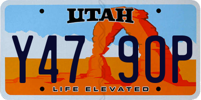 UT license plate Y479OP