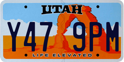 UT license plate Y479PM