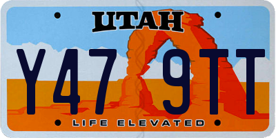 UT license plate Y479TT