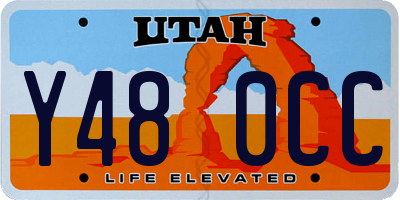 UT license plate Y480CC