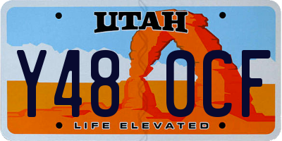 UT license plate Y480CF