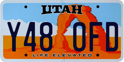 UT license plate Y480FD