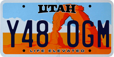 UT license plate Y480GM