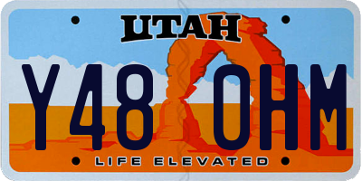 UT license plate Y480HM