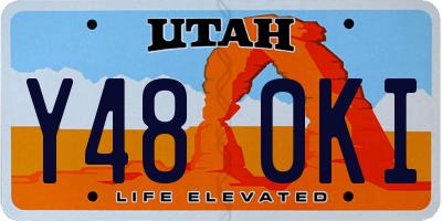 UT license plate Y480KI