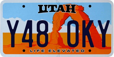 UT license plate Y480KY