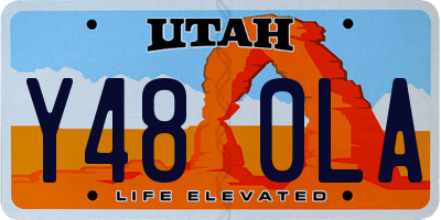 UT license plate Y480LA
