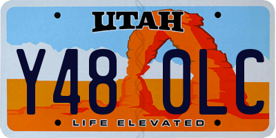 UT license plate Y480LC