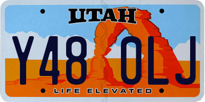 UT license plate Y480LJ