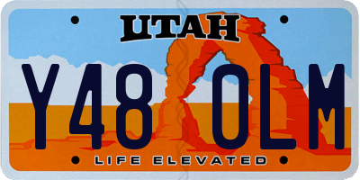 UT license plate Y480LM