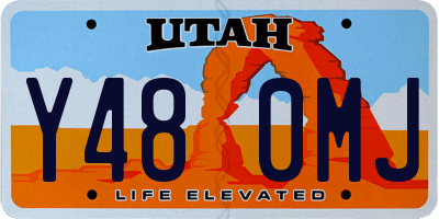 UT license plate Y480MJ