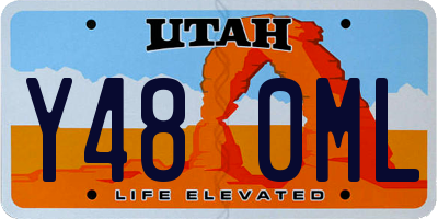 UT license plate Y480ML