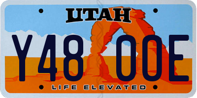 UT license plate Y480OE