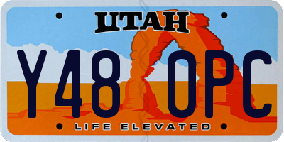 UT license plate Y480PC