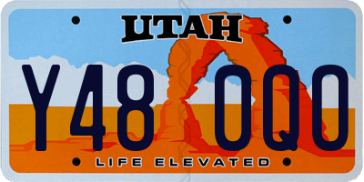 UT license plate Y480QO