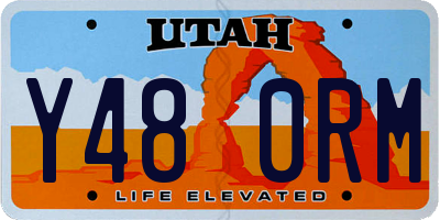 UT license plate Y480RM