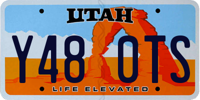 UT license plate Y480TS