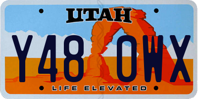 UT license plate Y480WX