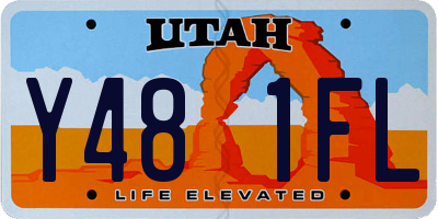 UT license plate Y481FL