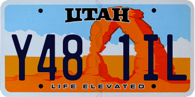 UT license plate Y481IL