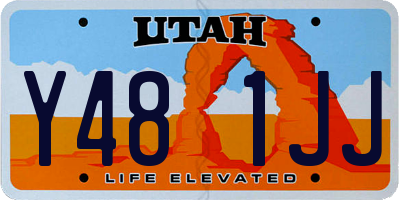 UT license plate Y481JJ