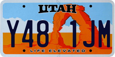 UT license plate Y481JM