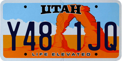 UT license plate Y481JQ