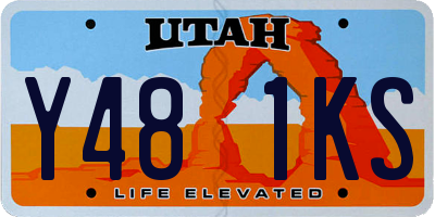 UT license plate Y481KS