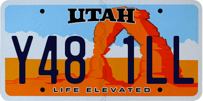 UT license plate Y481LL