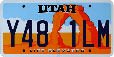 UT license plate Y481LM
