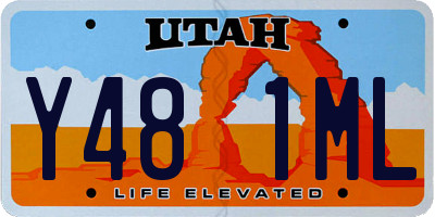 UT license plate Y481ML