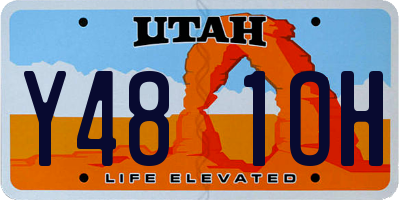 UT license plate Y481OH