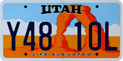 UT license plate Y481OL