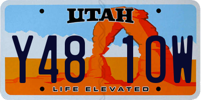 UT license plate Y481OW