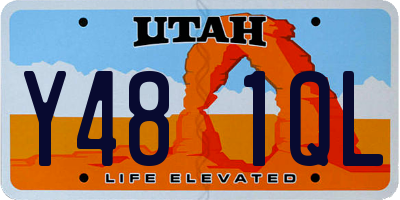 UT license plate Y481QL