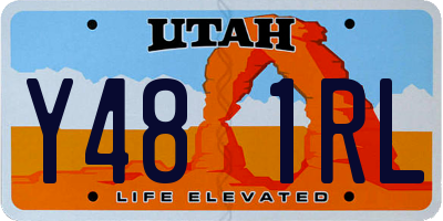 UT license plate Y481RL