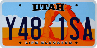 UT license plate Y481SA