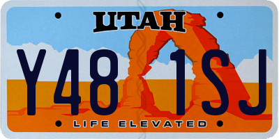 UT license plate Y481SJ