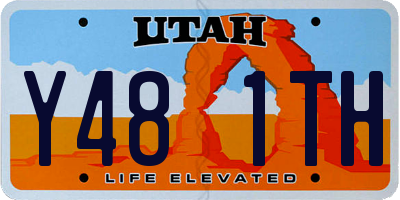UT license plate Y481TH