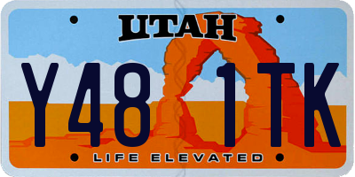 UT license plate Y481TK