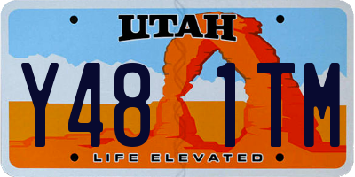UT license plate Y481TM