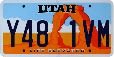 UT license plate Y481VM