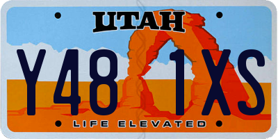UT license plate Y481XS
