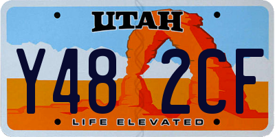 UT license plate Y482CF
