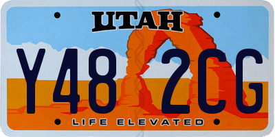 UT license plate Y482CG