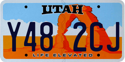 UT license plate Y482CJ