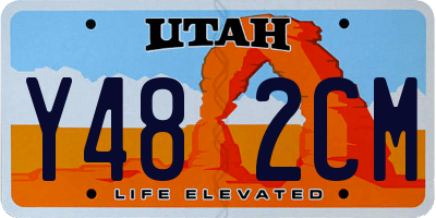 UT license plate Y482CM