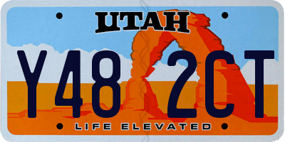 UT license plate Y482CT