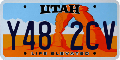 UT license plate Y482CV