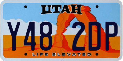 UT license plate Y482DP